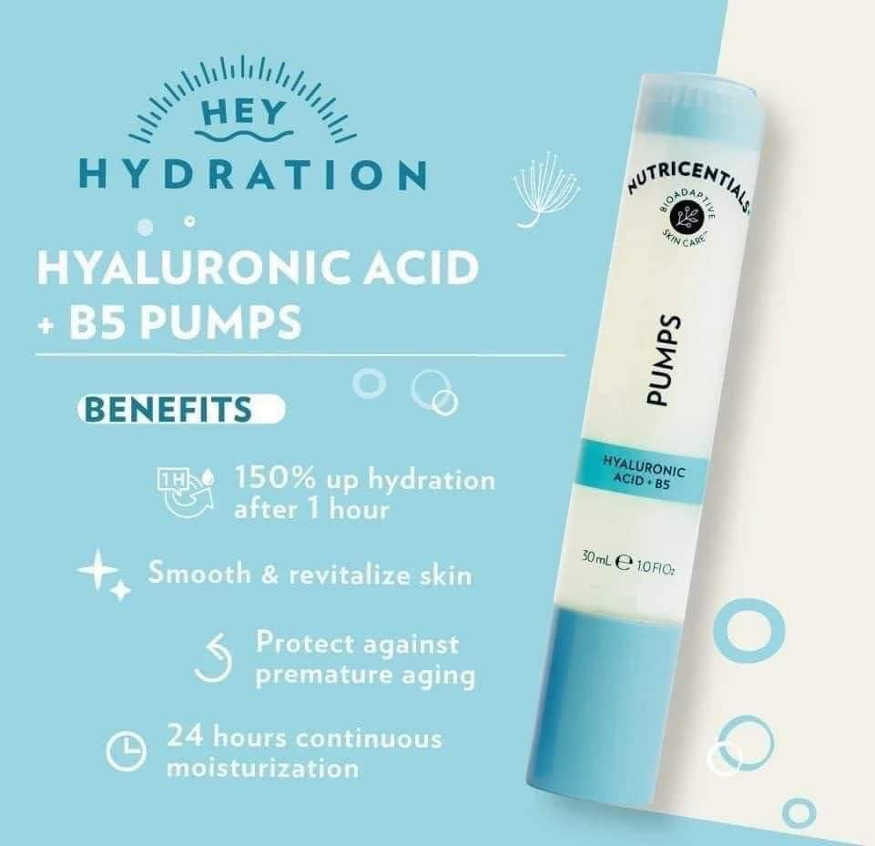 Nutricentials Pumps Hyaluronic Acid + B5